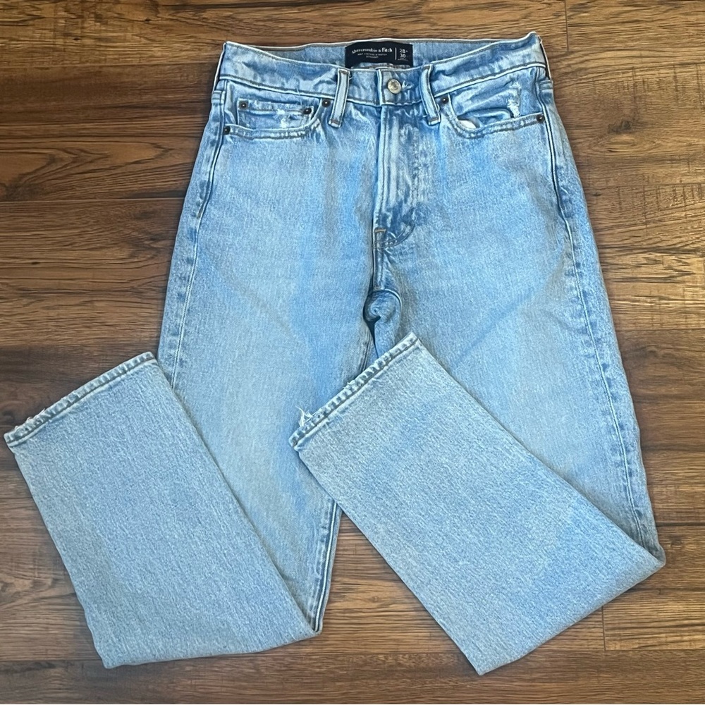Abercrombie & Fitch Light Blue Straight Leg Jeans